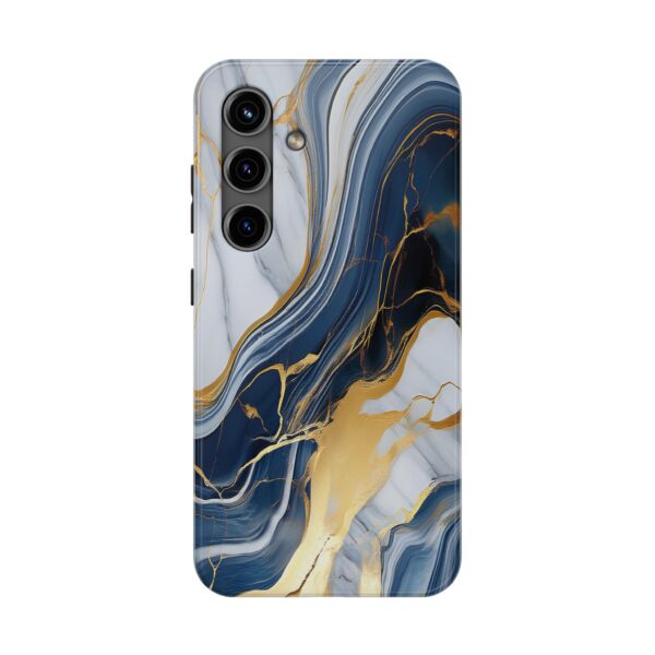 Faux Blue Marble Phone Cases