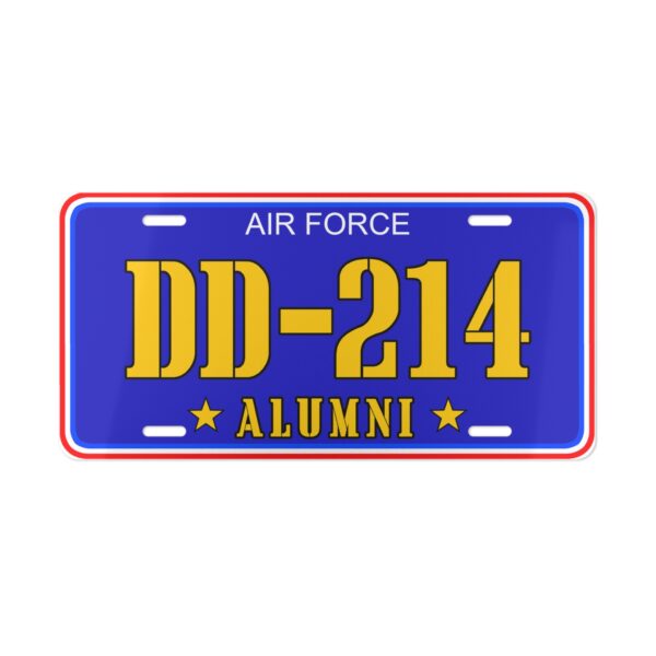 Air Force · Alumni Vanity Plate · DD-214 Design