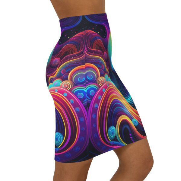 Psychedelic Design - Mid-Waist Pencil Skirt - Image 4