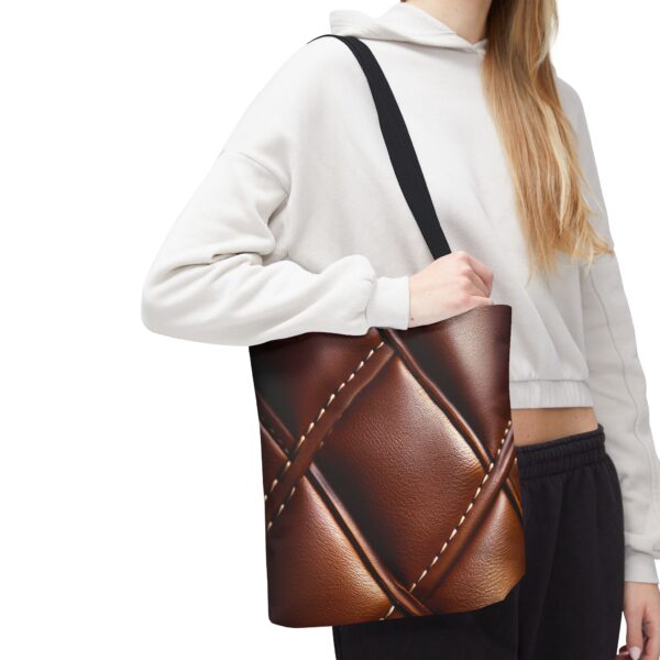 Faux Leather Tote Bag - 02 - Image 2