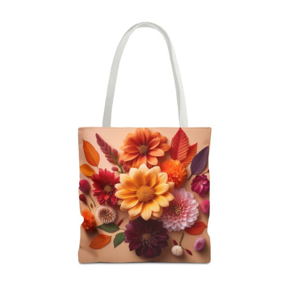 Floral Tote Bag | Vibrant Summer Blooms for Everyday Use - Image 3