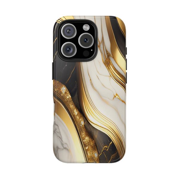 Faux Gold Marble Phone Case - Image 4