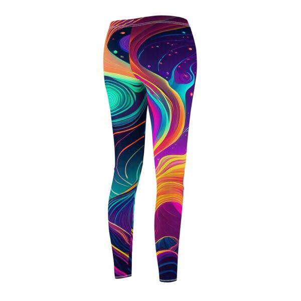 Vibrant Abstract Print Leggings for Women · Colorful Casual Leggings for Yoga · Gym · Activewear · Festivals · Gift Idea - Image 4