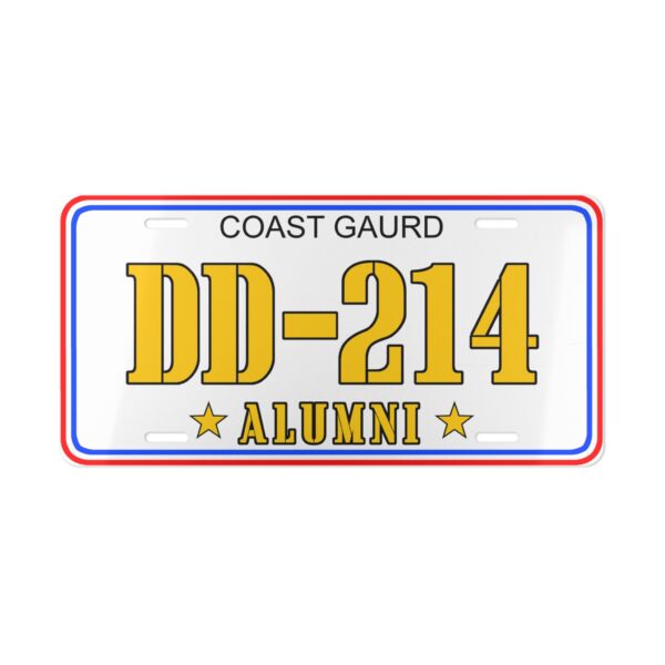 Coast Guard · Alumni Vanity Plate · DD-214 Design