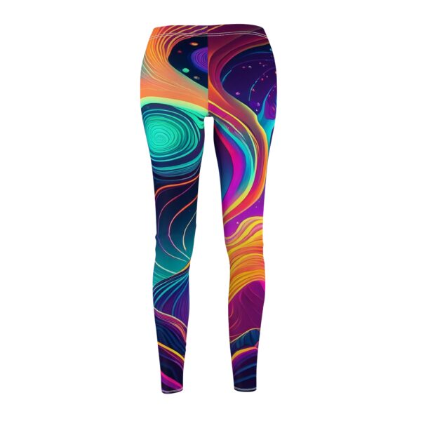 Vibrant Abstract Print Leggings for Women · Colorful Casual Leggings for Yoga · Gym · Activewear · Festivals · Gift Idea - Image 2