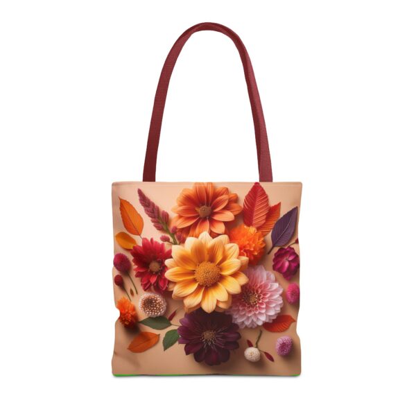 Floral Tote Bag | Vibrant Summer Blooms for Everyday Use - Image 2