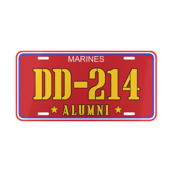 Marine · Alumni Vanity Plate · DD-214 Design