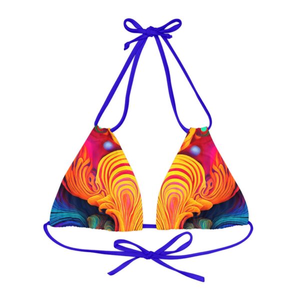 Colorful Psychedelic Strappy Triangle Bikini Top - Image 8