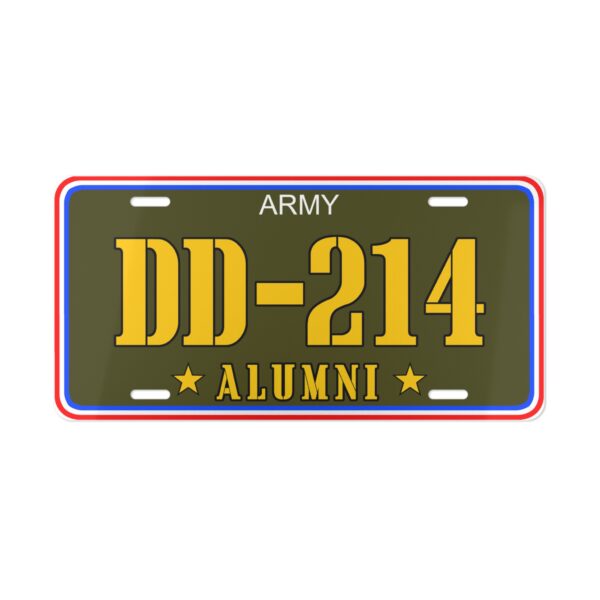 Army · Alumni Vanity Plate · DD-214 Design