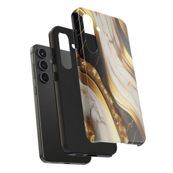 Faux Gold Marble Phone Case - Image 3