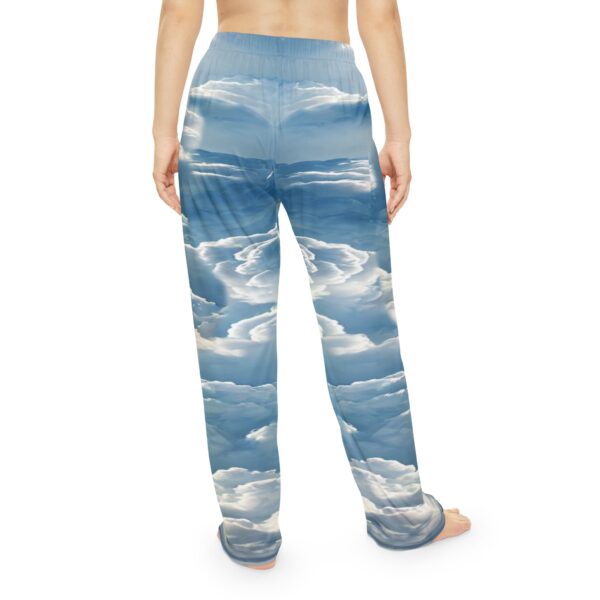 Women's Cloud Print Lounge Pants, Pajama Pants - Image 4