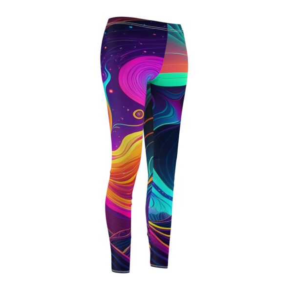 Vibrant Abstract Print Leggings for Women · Colorful Casual Leggings for Yoga · Gym · Activewear · Festivals · Gift Idea - Image 3