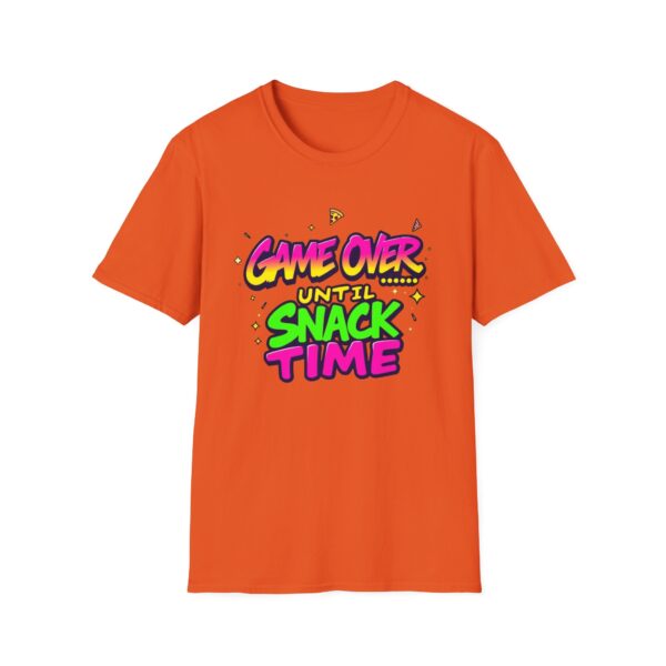 Game Over Until Snack Time T-Shirt, Funny Gamer Tee