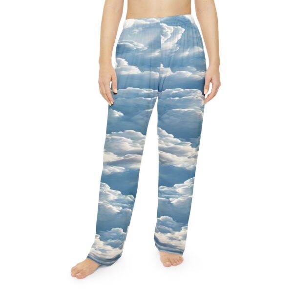 Women's Cloud Print Lounge Pants, Pajama Pants - Image 3